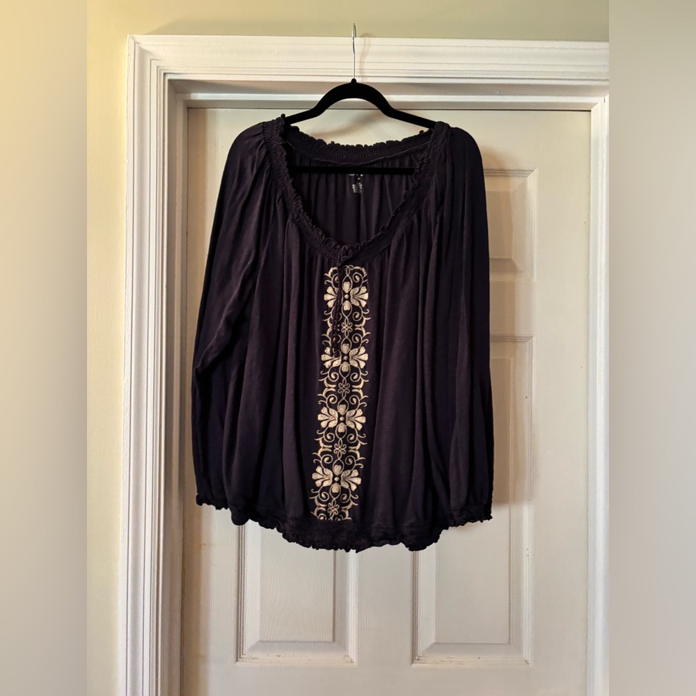 Navy blouse